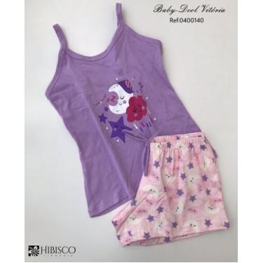 Imagem de conjunto de baby doll - hibisco