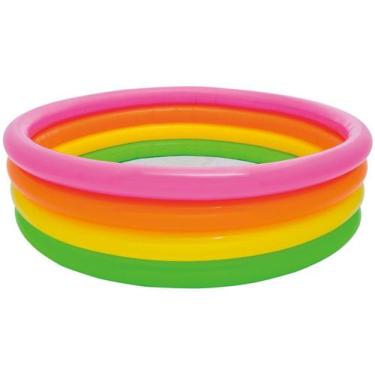 Imagem de Piscina Inflável Infantil Intex Colorida Sunset 780L
