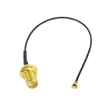 Imagem de Cabo pigtail u.fl com conector sma femea - 25cm - Conectores