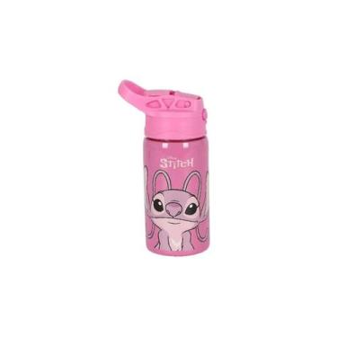 Imagem de Garrafa Infantil Aço Inoxidável Stitch/Angel 021705 - Luxcel, Rosa
