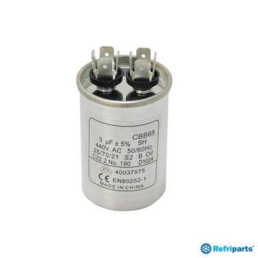 Imagem de Capacitor 3MF 440V - CBB65 - INDEFINIDO
