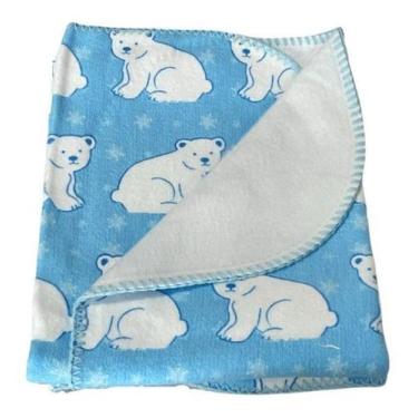 Imagem de Cobertor Manta Bebe Flanelado Recem Nascido 100% Algodão Macio Quentin