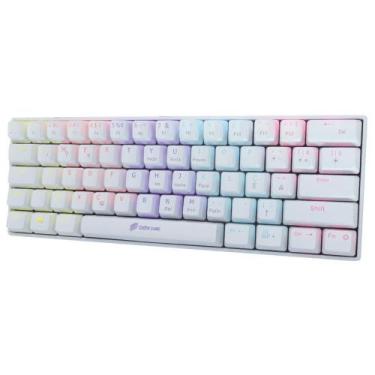 Imagem de Teclado Mecânico 60% Ziggy Tc607 Branco Outemu Red - Oex