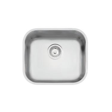 Imagem de Cuba de Cozinha Lavínia Prime N.0 94900221 em Aço Inox Acetinado 40x34x17cm com Válvula Inox Tramontina
