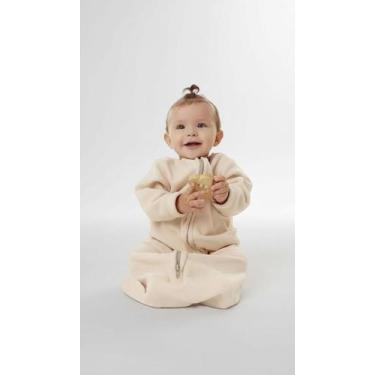Imagem de Saco De Dormir Bebê Manga Longa 0-6 Meses Bege - Congratulations Store
