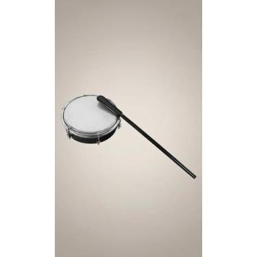 Imagem de Tamborim Injetado Preto com Baqueta 6 Polegadas - Congratulations Stor