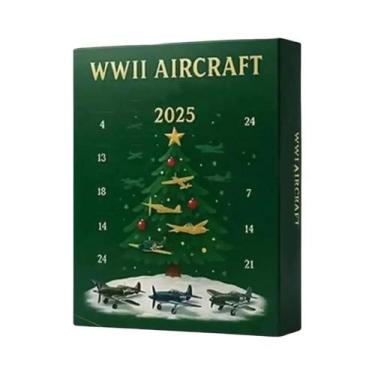 Imagem de Calendário Do Advento De Aeronaves 24 Dias Contagem Regressiva De Nata
