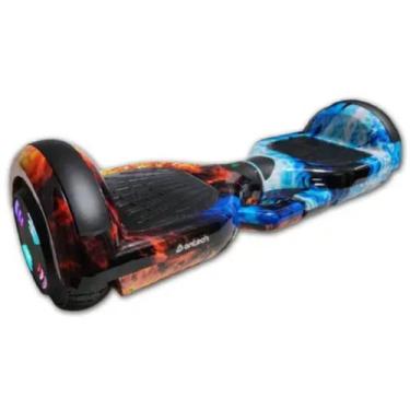 Imagem de Hoverboard Infantil Recarregável Com Led Cor:FOGO E GELO - JAY, Fogo e