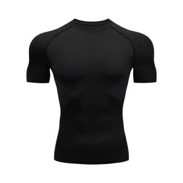 Imagem de Camisa De Compressão Masculina De Secagem Rápida Para Corrida, Manga C