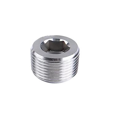 Imagem de Cobre 1/8 1/4 3/8 1/2 3/4 Rosca Macho Tubo de latão Hex Head End Cap Plug Adaptador Conector, 3/4 "