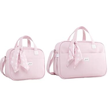 Imagem de Kit Bolsa de Maternidade e Frasqueira Candy Just Baby Rosa