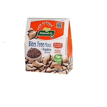 Imagem de Biscoito Bites Free Minis sabor Brigadeiro Funcional s/ Gluten 70g Natural Life