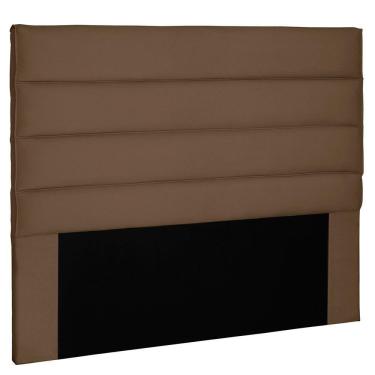 Imagem de Cabeceira Casal 1,40m La Italiana Suede Caramelo