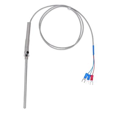 Imagem de Termopar de sonda PT100 1 metro 0-400 ℃ Termopar de sensor de temperatura de alta precisão