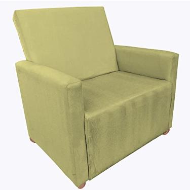 Imagem de Poltrona Cadeira De Descanso Tamanho Plus Larissa Plus Size Amarelo C/Uma Almofada - Moveis Aguias