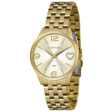 Imagem de Relógio Lince Feminino Ref: Lrg4717L C2Kx Casual Dourado