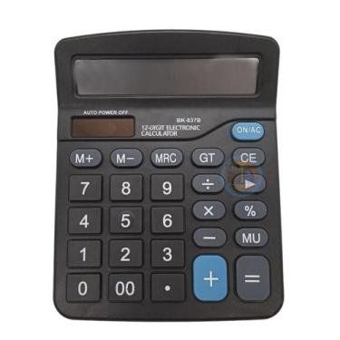 Imagem de Calculadora De Mesa Comercial Escritório Display 12 Dígitos - Calcula