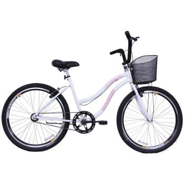 Imagem de Bicicleta Feminina Aro 26 Beach Branca