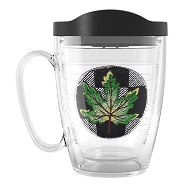 Imagem de Tervis Copo térmico de parede dupla feito nos EUA verde folha outono feito nos EUA, 473 g
