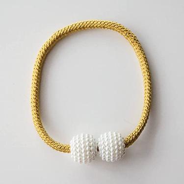 Imagem de 1/2/4 peças prendedor de cortina de fivela pendurada bola magnética fivela de renda cortina acessórios decorativos decoração de casa, ouro, 4 peças