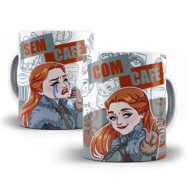 Imagem de Caneca Sansa Game Of Thrones Com Café Sem Café Personalizada - Tio Da