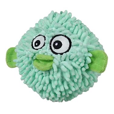 Imagem de Snuggle Puppy Tender-Tuffs Ball - Brinquedo de cachorro resistente de peixe-pufferfish redondo - Bola de pelúcia fofa e divertida com barulho