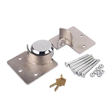 Imagem de Trava de porta de van de manilha oculta - Travessa de carga Travessa de alta segurança Cadeado de ferrolho de alta segurança 1/2 X galpão de garagem Trailer de celeiro Porta de RV Serviço pesado Cadea