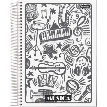 Imagem de Caderno De Música Jandaia Flexível 1X1 Espiral 40 Folhas