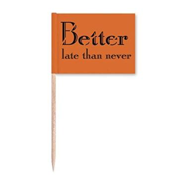 Imagem de Better Late Than Never Art Deco Presente Fashion Palito de Dentes Marcadores Decoração de Festa