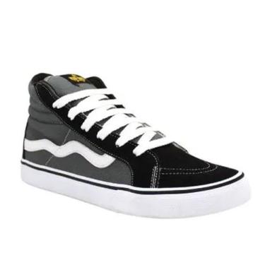 Tênis Mad Rats Skate Hi Top Cano Alto Black Branco em Promoção na Americanas