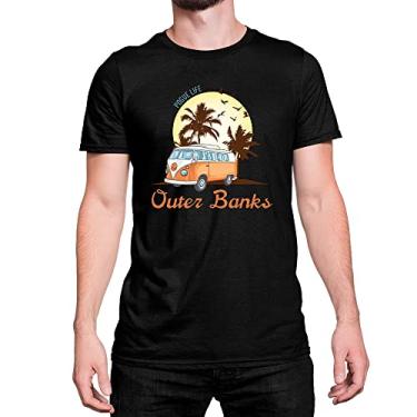 Imagem de Camiseta T-Shirt Outer Banks pirua Série Pogue Life Algodão Cor:Preto;Tamanho:M
