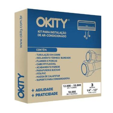 Imagem de Kit Instalação Para Ar-Condicionado 12.000 A 18.000 Btus Okity Ce0203g