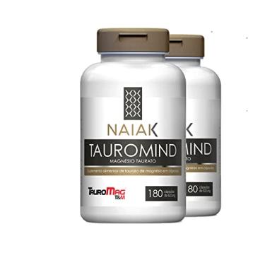 Imagem de Kit 2 Tauromind Magnésio + Taurato Naiak 180 cápsulas