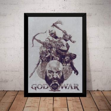 Imagem de Quadro Decorativo Ps4 Arte Poster Game God Of War 4
