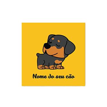 Imagem de Arte Maníacos Quadro Decorativo Rottweiler Comic - 50x50cm