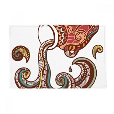 Imagem de DIYthinker Tapete de chão com símbolo do zodíaco da constelação Aquarius Tapete antiderrapante para porta de banheiro