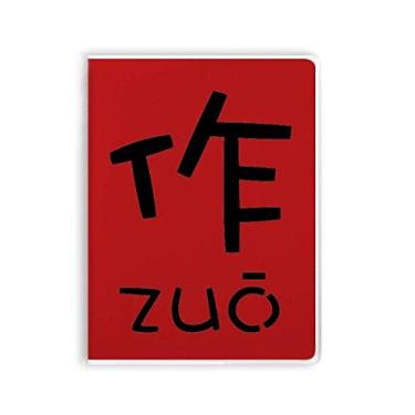 Imagem de Caderno de personagens chineses da morte chinesa, capa de goma