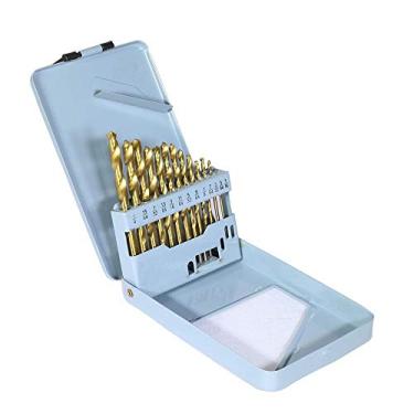 Imagem de Jogo de Brocas Helicoidais com Haste Cilíndrica com Tratamento de Titânio em Aço Rápido (HSS) 1/16" a 1/4"Ref. 338 Rocast 137,0060