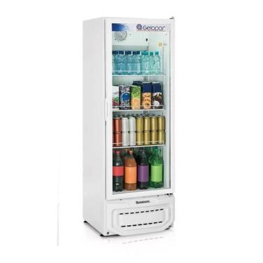 Imagem de Refrigerador Vertical Litros Porta De Vidro Branca  414 Litros Gelopar