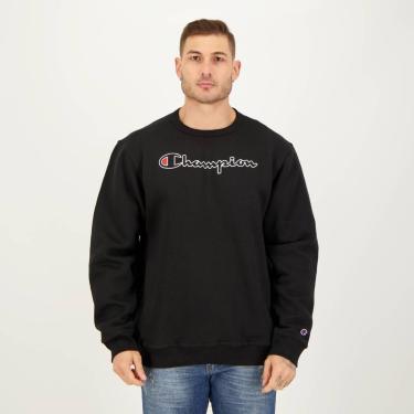 Imagem de Moletom Champion Contour Script Preto-Masculino