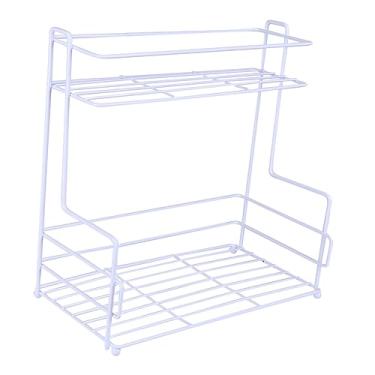 Imagem de Cabilock Rack De Armazenamento De Prateleira Organizador De Metal Prateleira De Metal Prateleiras De Armazenamento De Banheiro Rack De Cosméticos Organizador De Bancada De Banheiro De 2