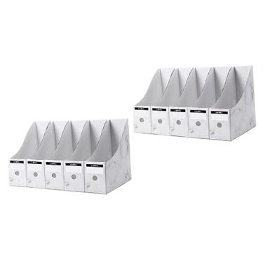 Imagem de Abaodam 10 Pçs Pastas De Armazenamento Em Rack Estante Arquivo De Mesa Como Organizador De Mesa Acessórios De Armário Suprimentos Estante Bin Simples Casa Mostrado Documento Escritório De