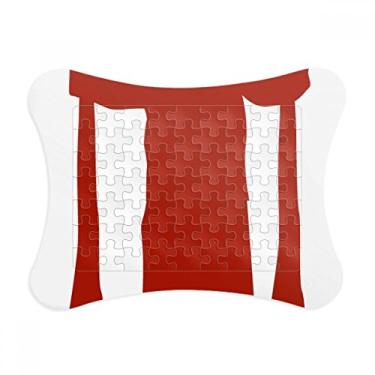 Imagem de Moldura de quebra-cabeça China Pequim com contorno da ópera de Pequim Decoração de imagem Enfeite de jogo de quebra-cabeça