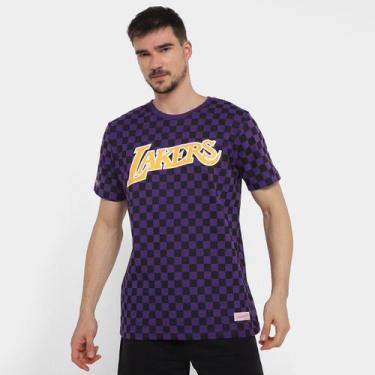 Imagem de Camiseta Nba Los Angeles Lakers Mitchell & Ness Básica Masculina