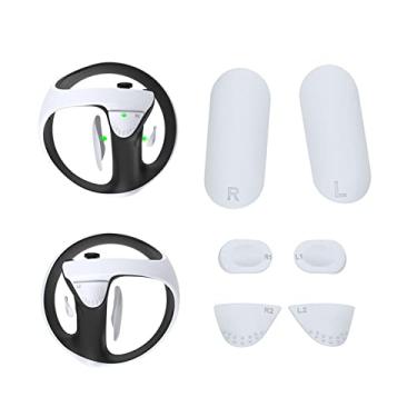 Imagem de Capa de silicone antiderrapante para controle VR para PS VR2 Gamepad botão de aderência acessórios de proteção alça capa à prova de poeira acessório de jogo