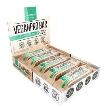 Imagem de Barra De Cereal Vegana Vegan Pro Bar Nutrify 10 Unidades 40G