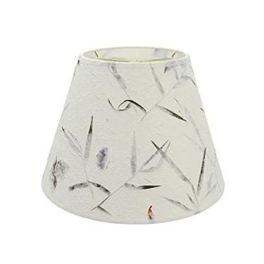 Imagem de Aspen Creative 32688 Capa dura transitório em formato de império branco, 33 cm de largura (17 x 33 cm x 9 1/2 cm) Sombra de lâmpada de aranha