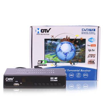 Imagem de Receptor Terrestre Decodificador Digital HD  DVB-C Set-Top Box  Sintonizador de TV DVB T2  H.264