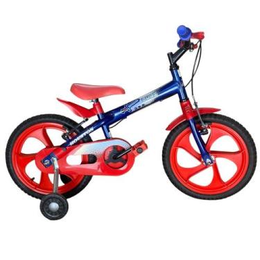 Imagem de Bicicleta Aro 16 - Infantil - Azul Escuro - Houston