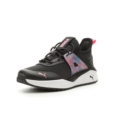 Imagem de PUMA Tênis infantil unissex Pacer Next Exel Mesh Slip on, Water Cloud PUMA Black-Strawberry Burst, 10.5 Little Kid